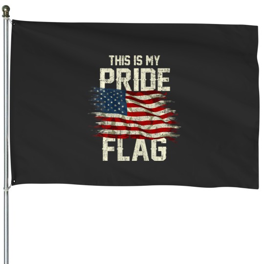 Discover this is my pride flag usa american 4th of july patriotic House Flags