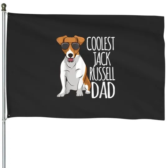 Discover Mens Coolest Jack Russel Dad Jack Russell Terrier Father Dog House Flags