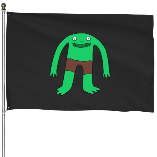 Discover Smiling Friends-Mr. Frog House Flags