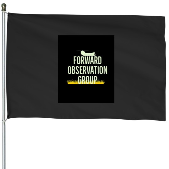 Discover Forward Observation Group Chiffon-Top- House Flags