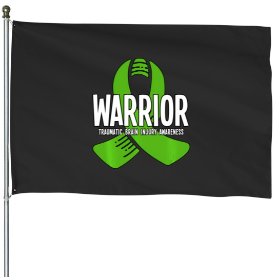 Discover warrior traumatic brain injury awareness House Flags