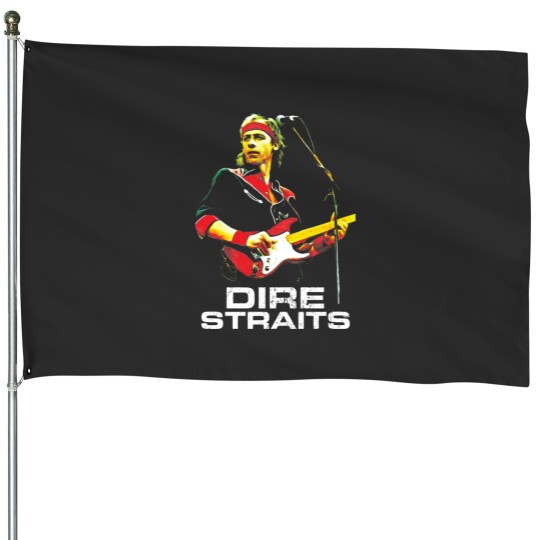 Discover Straits State Sultans of Swing White  Sticker House Flags