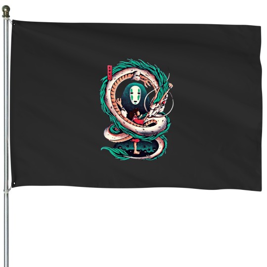 Discover Spirited Away Aesthetic vintage 90s House Flags