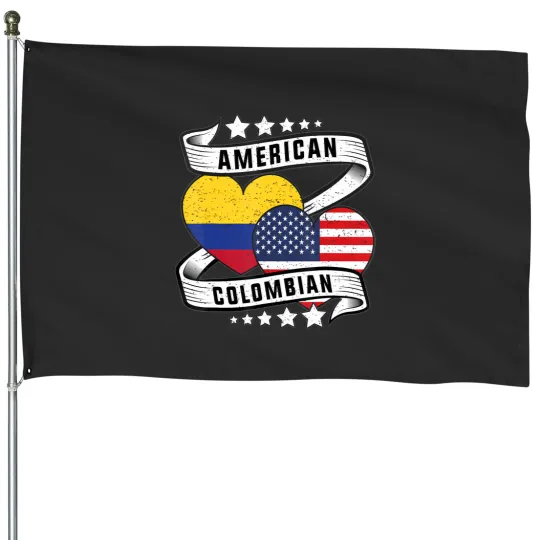 Discover half colombian half american usa colombia flag House Flags