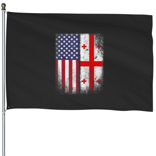 Discover georgian american flag georgia republic country usa House Flags