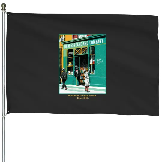 Discover SHAKESPEARE AND COMPANY SINCE 1919 PARIS House Flags