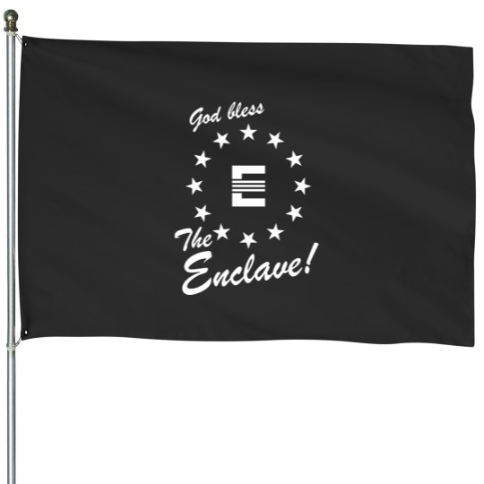 Discover God Bless The Enclave logo - High quality House Flags