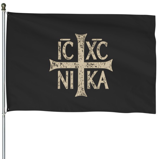 Discover Ic Xc Ni Ka Christogram Cross Orthodox Christian Coffee Then House Flags