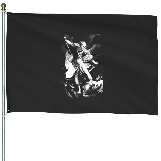 Discover Saint Michael Archangel Coffee Then House Flags