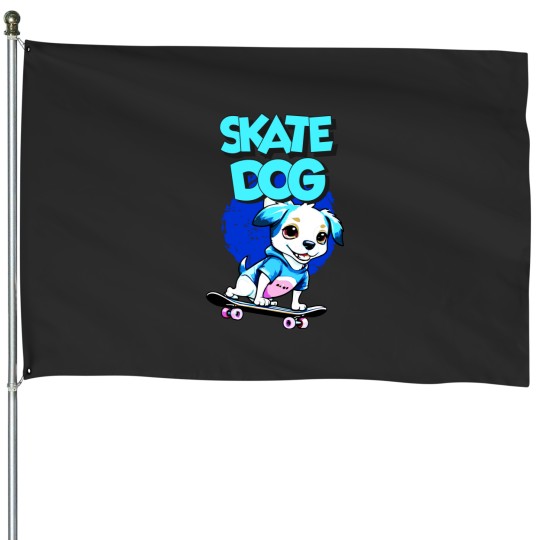 Discover Skate Dog House Flags