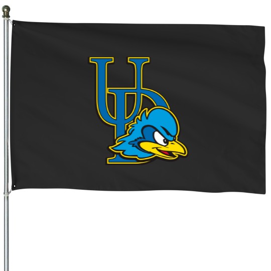 Discover Delaware Blue-Hens-Logo House Flags