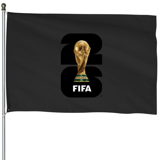 Discover World Cup 2026 Logo House Flags
