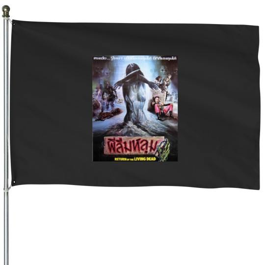 Discover Return of The Living Dead 1985 Thai Horror film House Flags