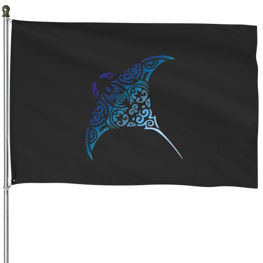 Discover Stingray Sticker House Flags