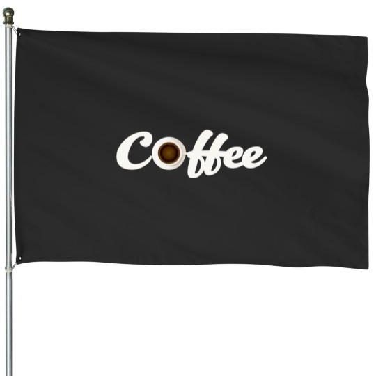 Discover Coffee Cup Shield design for Coffee Lovers House Flags