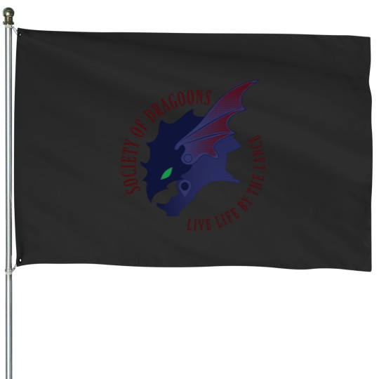 Discover By The Lance Fitted Scoop House Flags