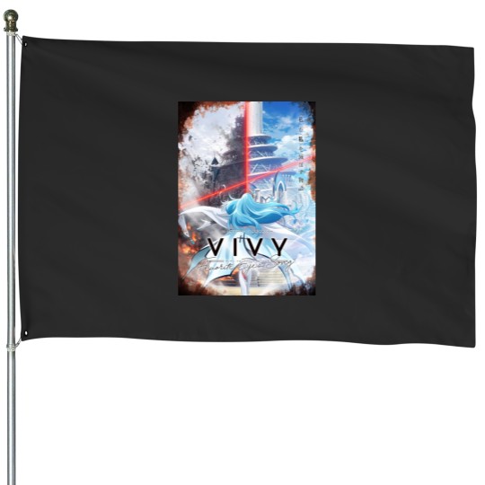 Discover VivyFluoriteEye Song House Flags