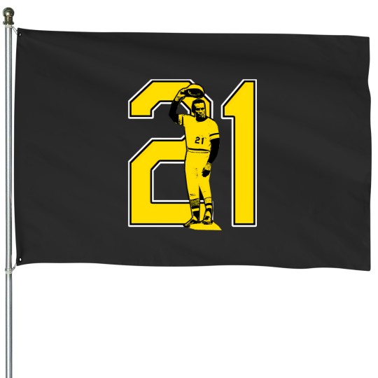 Discover Legend Roberto Clemente Baseball House Flags