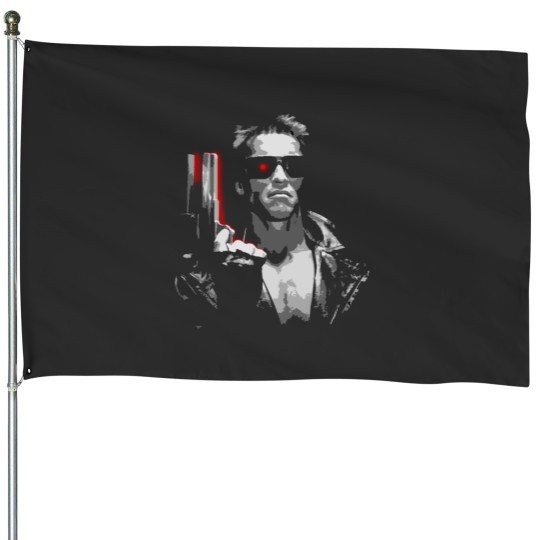 Discover T-800 Terminator House Flags