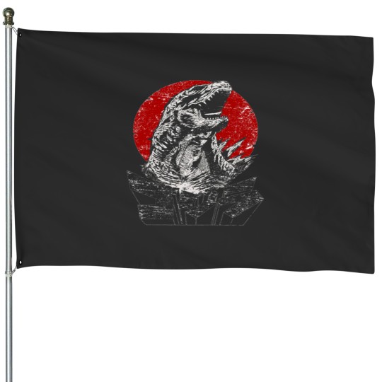 Discover The Godzila House Flags