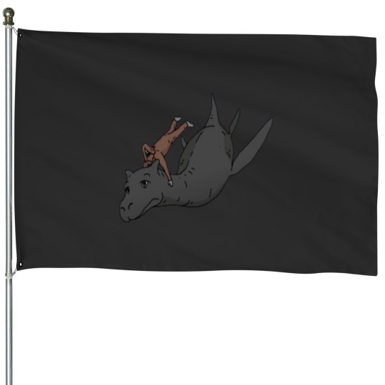 Discover Diving Sassy House Flags