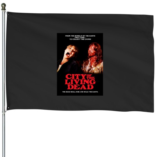 Discover The dead shall rise and walk the earth cover  Classic House Flags