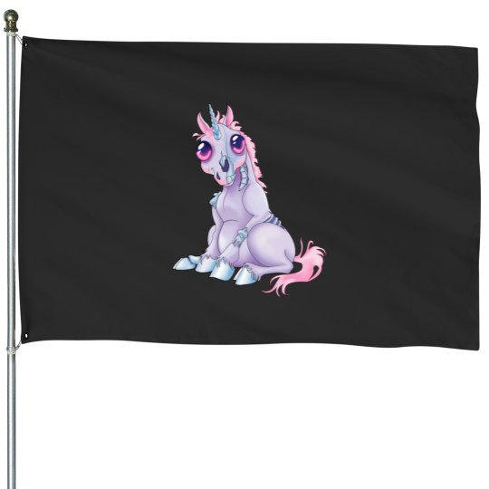 Discover Zombie Unicon House Flags