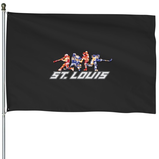 Discover St. Louis Sports House Flags