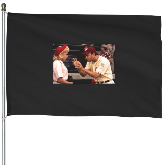 Discover There's No Crying in Baseball House Flags