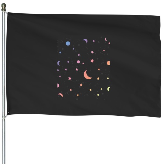 Discover A Rainbow Galaxy House Flags