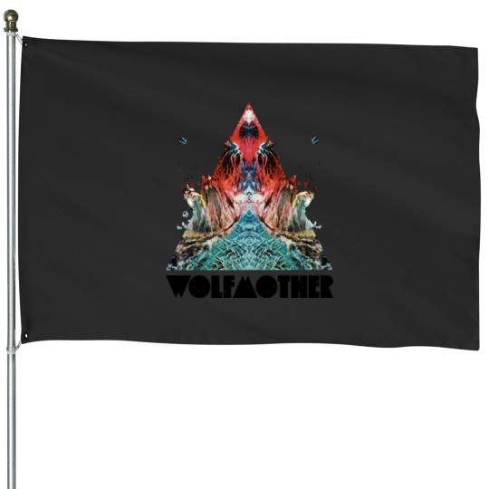 Discover Wolf Mother House Flags