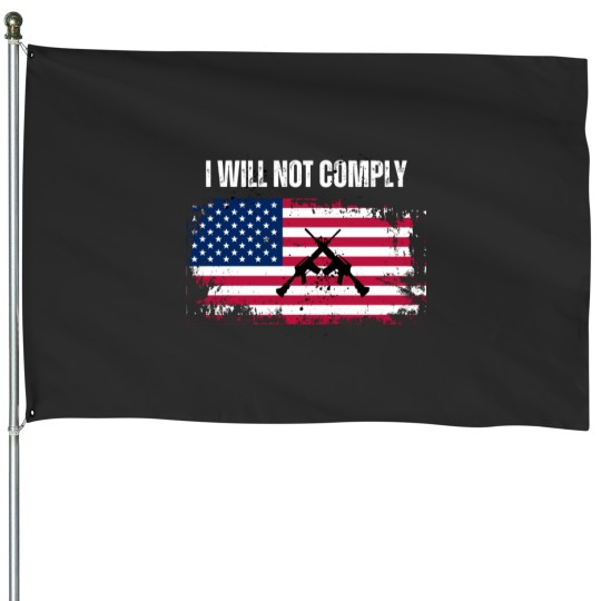 Discover I will not complyvintage House Flags