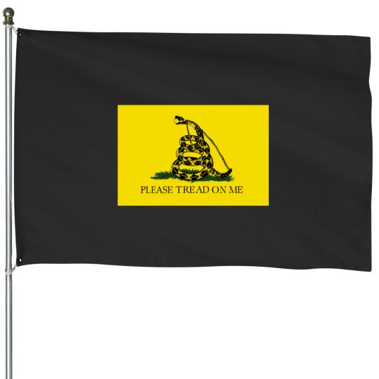Discover Please Tread On Me House Flags