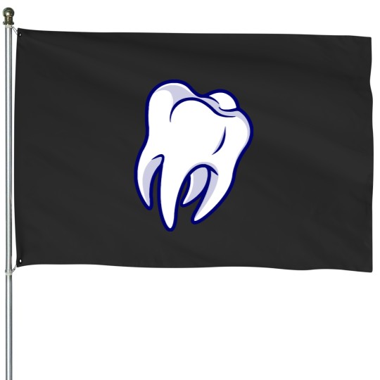 Discover Floating Tooth Cartoon Floating Tooth Cartoon House Flags