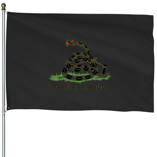 Discover Please Tread on Me House Flags