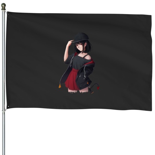 Discover Anime Girl House Flags