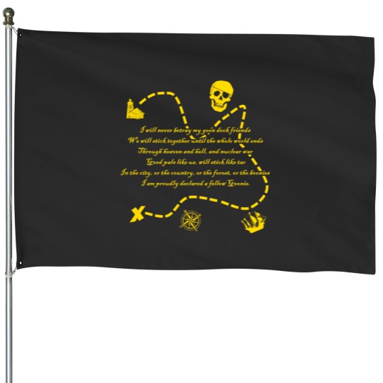 Discover Goonies Oath Gold House Flags