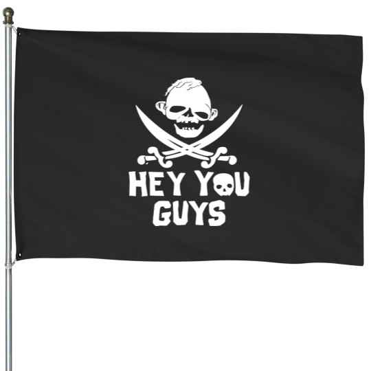 Discover Hey you guys the goonixes four faces christmas ugly House Flags