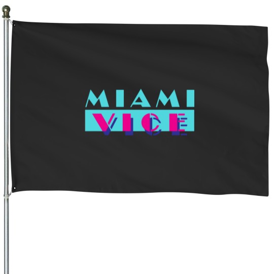 Discover Miami Vice Logo House Flags
