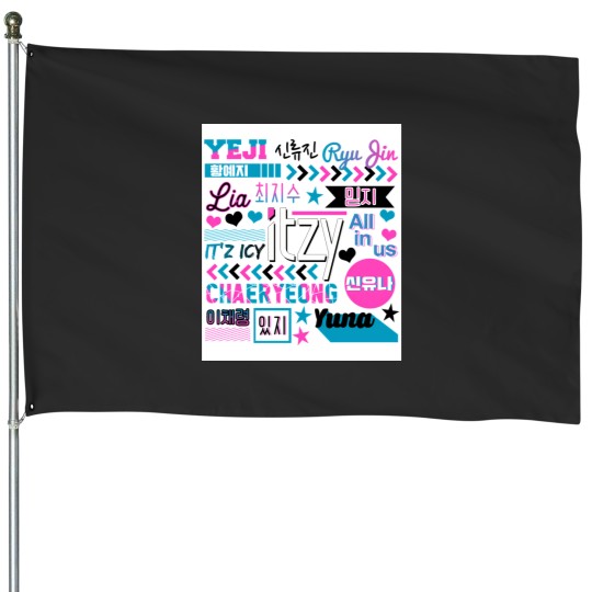 Discover Itzy Collage House Flags
