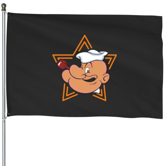 Discover Popeye cartoon House Flags