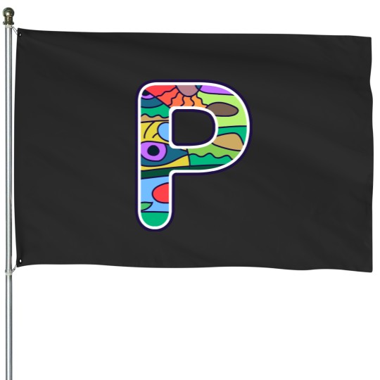 Discover Initial P Alphabet P House Flags