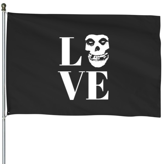 Discover LOVE - Misfits1 American Punk Rock Band House Flags