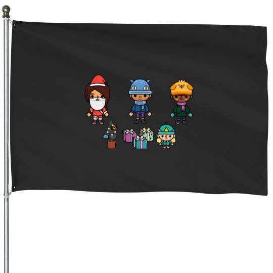 Discover toca boca Kids House Flags