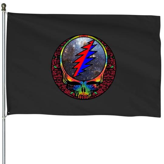 Discover Grateful Logo Dead House Flags