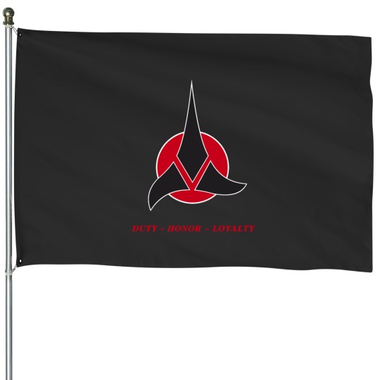 Discover The Original Series Duty Honor Loyalty Klingon Logo (2) House Flags