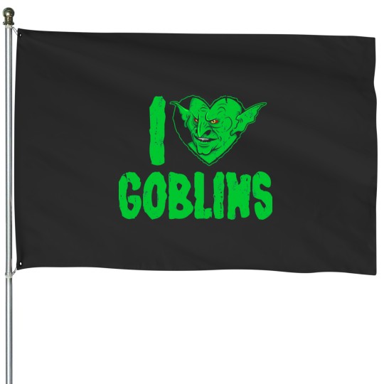 Discover I Heart Goblins House Flags
