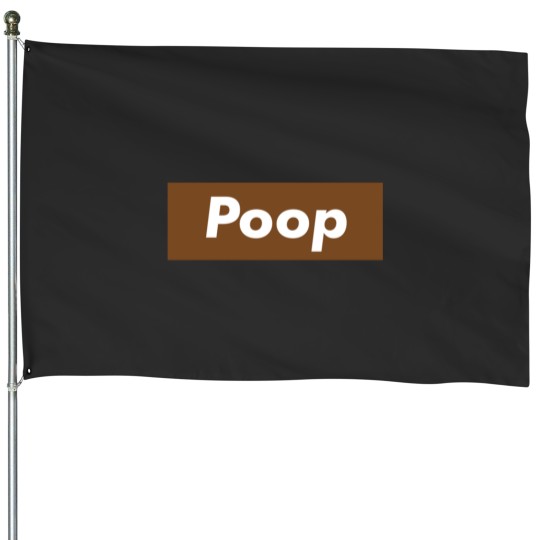 Discover Poop  1 House Flags