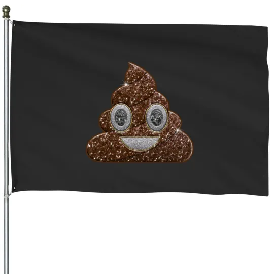 Discover Poop EmojiFace Cap House Flags