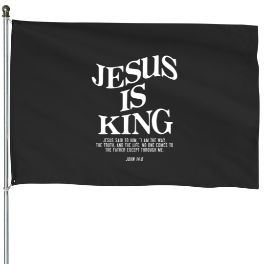 Discover Jesus Is King Jesus John 14:6 Costume Christian House Flags